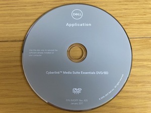 DELL アプリケーションディスク　application DVD-ROM Cyberlink Media Suite Essentials DVD/BD　中古　送料込
