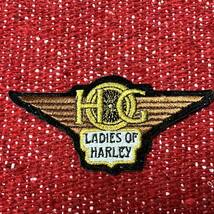 Harley Davidson ハーレーダビッドソン ハーレー ワッペン HOG LADIES OF HARLEY 刺繍ワッペン アイロンワッペン ビンテージ ヴィンテージ_画像1