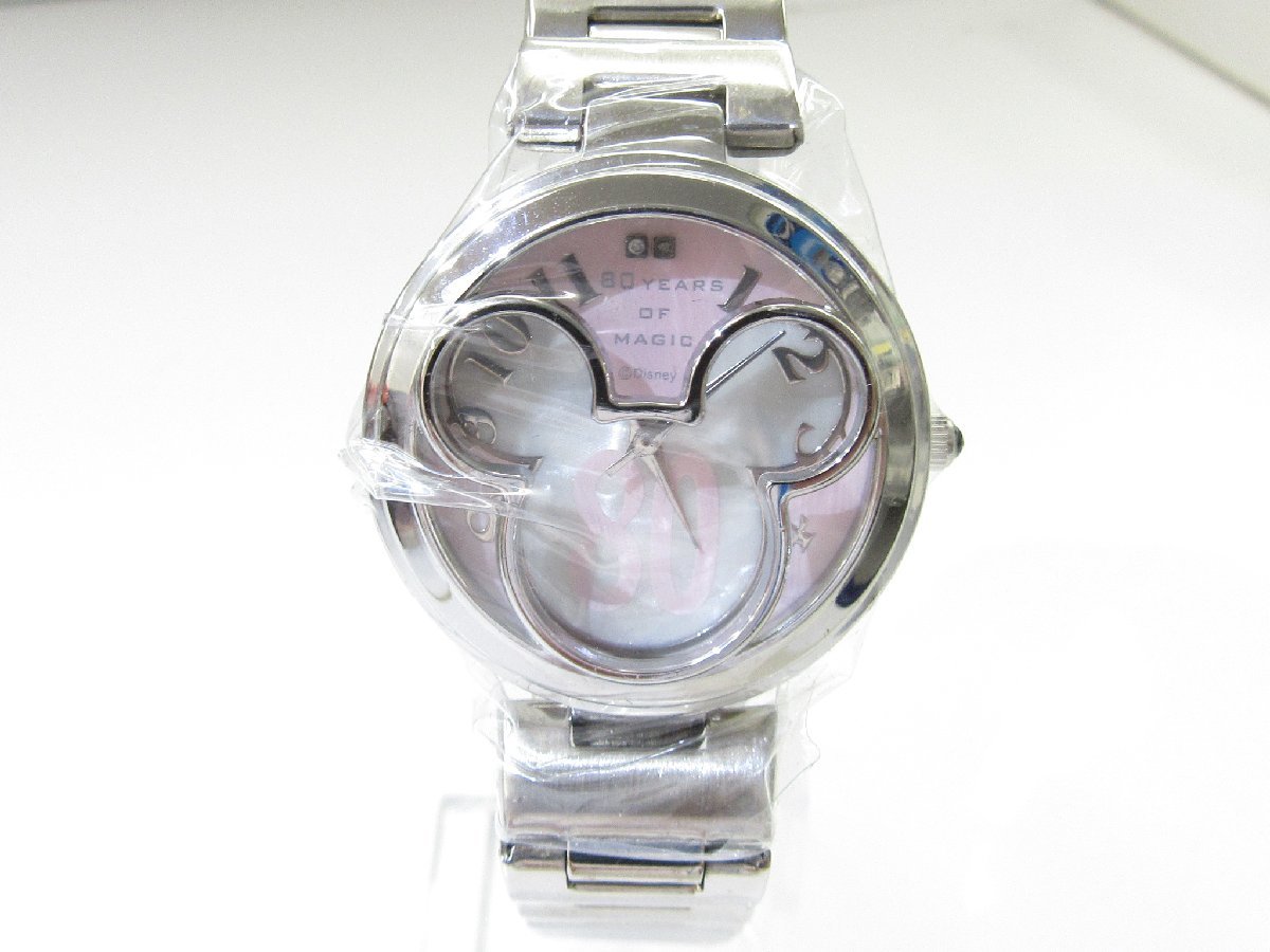 ミッキーマウス80周年腕時計 自動巻式 ダイヤモンド シングルカット