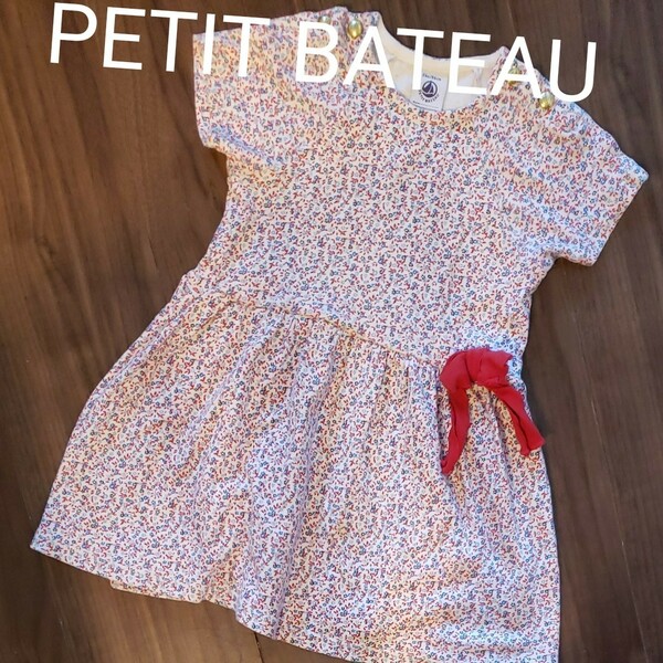 PETIT BATEAU プチバトー ワンピース　80 85 90 半袖ワンピース 可愛い　ワンピース 女の子 花柄 