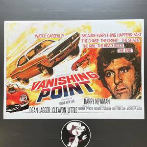 ポスター★『バニシングポイント』UK版デザインポスター★Mopar/ダッジチャレンジャー/モパー/Vanishing Point/Dodge/アメ車/Challenger 