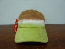 未使用 Supreme シュプリーム Embossed Denim Camp Cap Brown Dip Dye デニム キャンプ キャップ ブラウン タグ付 激安1円スタート_画像1