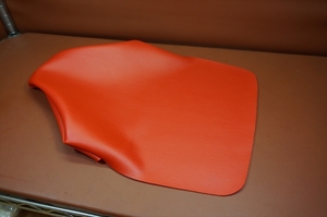 国内自社製造 全国送料込 　モンキー　バハ　ＢＡＪA　純正似色　赤オレンジ　 表皮 　オーダー作製可 　表皮カラー/パイピング色変更可 8
