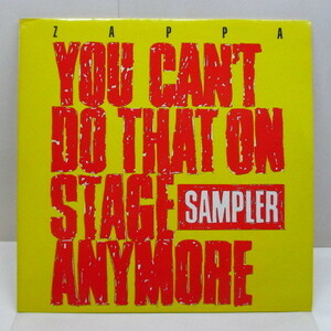 FRANK ZAPPA-You Can't Do That On Stage Anymore Sampler (UK '