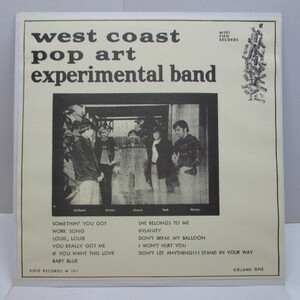 WEST COAST POP ART EXPERIMENTAL BAND-Volume 1 (US '94 Limite