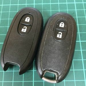 SU9930 ジャンク２個セット スズキ 純正 スマートキー キーレス 2ボタン 007YUUL0212 ワゴンRパレット ML21 MRワゴン アルト等