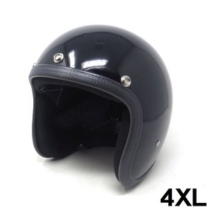 HORIZON　装飾用ジェットヘルメット MINI JET ブラック サイズ4XL