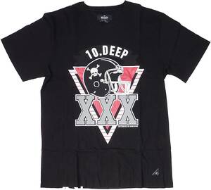 [並行輸入品] 10 DEEP テンディープ XXXロゴ 半袖 Tシャツ (ブラック)　[L]