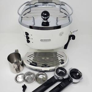 DeLonghi ECO310W デロンギ エスプレッソ・カプチーノメーカー ミルクジャグ付属 中古美品 送料無料 ECO310 EC680 EC152 EC235