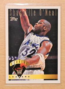Shaquille O'Neal (シャキールオニール) 1995 TOPPS SCORING LEADERS,トレーディングカード 6 【NBA,MAGIC,オーランドマジック】