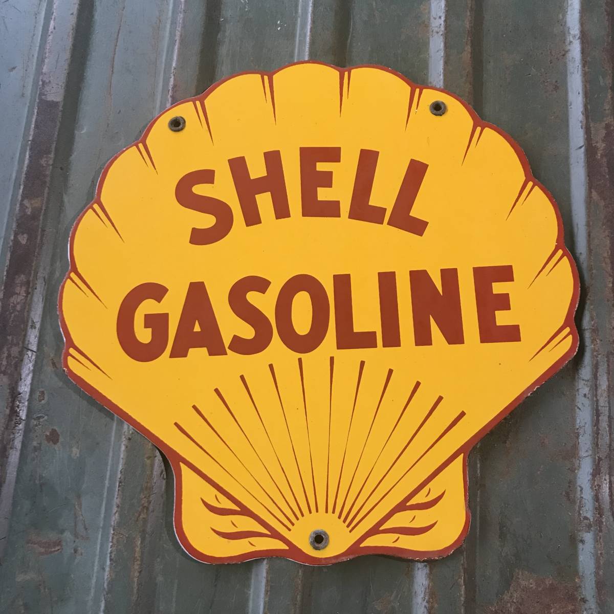 ヴィンテージ アメリカ ハイウェイ shell シェル 石油 ロード サイン