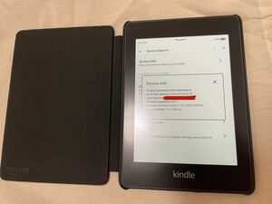 Kindle paperwhite 第10世代 WIFI　32ギガ　広告なし, Amazon純正レザーカバー付き