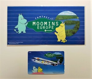 [Не продается, супер редкий, новый] Moomin и Finnish Airlines 50 градусов ☆ 彡 Super Rare Air Line Good