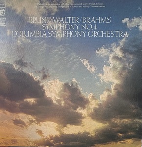 【LP】Bruno Walter, Columbia Symphony Orchestra / Brahms Symphony No. 4 US盤