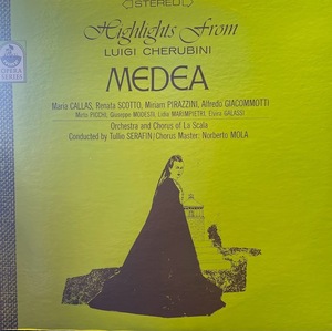 【LP】Luigi Cherubini / Highlights from Medea カラス