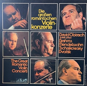 【LP】 David Oistrach Spilet/Plays Brahms, Mendelssohn, Tschaikowsky, Dvorak 独盤　3LP