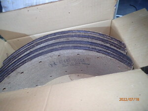  old car Hino Ranger KL340 Rainbow bus AM100 AC140 original brake drum lining rear one side 47443-1010