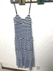  azur bai Moussy /AZUL by moussy border maxi height Cami One-piece free 