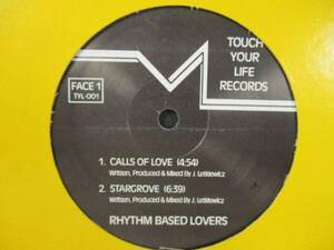 Rhythm Based Lovers ： Calls Of Love 12'' // Inst Euro Disco / Letkie Wicz / 5点で送料無料