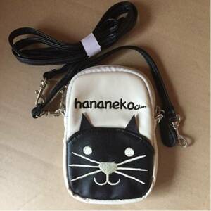 hananeko chan モバイルケース ショルダーバッグ バック 鞄 かばん 新品 猫 ねこ cat 収納　ポーチ　キーホルダー　フック　金具 2種類