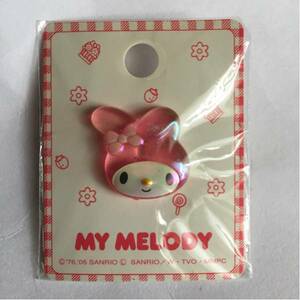 フェイス型/ボタン/マイメロディー/クリア/MY MELODY 新品/ぼたん/オーロラ/手芸用品/装飾品/日本製/マイメロディ/マイメロ/クリアー