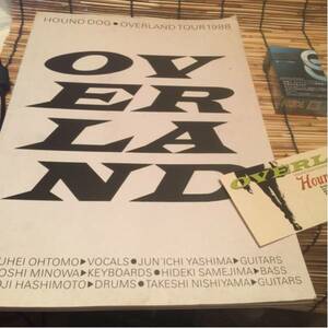  Hound Dog [1988 год * подлинная вещь ]29 год передний. Tour брошюра { большой размер }[ склад регулировка товар ] билет имеется [ текущее состояние на данный момент товар доставка ]