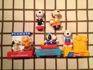 #SNOOPY/ Snoopy # Peanuts 50 anniversary commemoration [ McDonald's ] 2000 год happy комплект [5 пункт ]