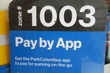 Pay by App Parking 1003 パーキング 駐車場 ロードサイン ストリートサイン アメリカ ヴィンテージ ガレージ インテリア USA （A-67） _画像4