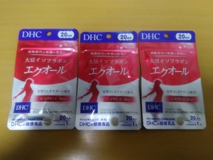 DHC 大豆イソフラボン エクオール 20日分×3袋セット