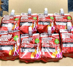味の素 アミノバイタル ゼリードリンク ダイエットエクササイズ パウチ 180g×8個