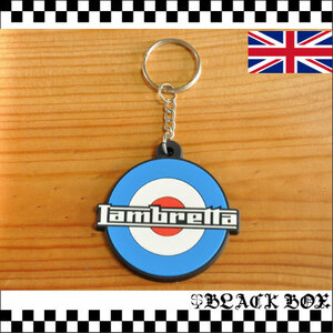 英国 インポート ラバー キーホルダー キーリング Lambretta ランブレッタ ITALY イタリア ターゲットマーク MODS モッズ イギリス UK 021