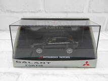 ミニカー　1/43　三菱　ギャランフォルティス　GALANT FORTIS　ブラック　ディーラー正規品　モデルカー カラーサンプル_画像1