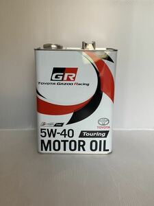 ●送料無料●トヨタ純正 GR モーターオイル Touring 5ｗ40 4L/1缶 GAZOO Racing エステル配合全合成油 ツーリング ガズーレーシング