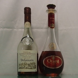 1030/酒瓶/ブランデー コニャック COGNAC BRANDY/OTARD VSOP オタール 旧ボトル/Delamain Pale&Dry XO デラマン ペール&ドライ 旧ラベル