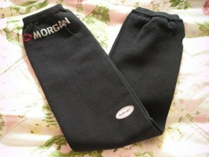 MORGAN Morgan black heel correspondence leg warmers 