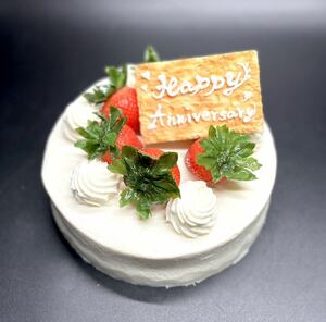 食品サンプル■デコレーションケーキ 直径約19cm 苺 イチゴ ホールケーキ 記念日 誕生日 ケーキ スイーツ■兵庫県姫路市から 073