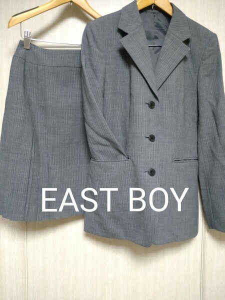 90´~00´【　EAST BOY　】　レディース　ビジネススーツ　ビンテージ　レディーススーツ　スーツ上下セット　ラップスカート