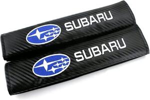 スバルシートベルトカバー シートベルトパッド 車ロゴ 刺繍入り 最新汎用 2P
