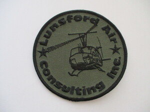 【送料無料】ランズフォードエアコンサルティングLUNSFORD AIR CONSULTING INC.パッチ/軍事ヘリコプター企業LAC刺繍ワッペン戦術訓練 M41