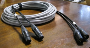 PA for 2 channel speaker cable XLR type 10m gray 