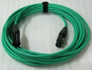  высокое качество цвет микрофонный кабель XLR мужской / женский 10m ( зеленый ) FMB10-G кабель с ремешком .