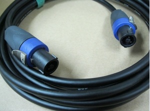 PA for speaker cable 20m(4S8) black with strap speakon specification 