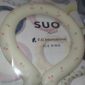 【新品】大人気商品SUO アイスリング ICERING F.O.International Sサイズ アイボリーチェリー柄
