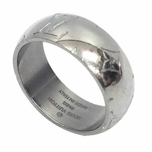  Louis Vuitton LOUIS VUITTON кольцо монограмма M62485 серебряный цвет M размер мужской аксессуары aq5589