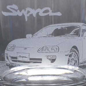 スープラ(A80)supra ロックグラス 底面オリジナルメッセージ&名入れ付き 送料無料 新品 箱付 記念品 プレゼントにおすすめ 特別なギフト