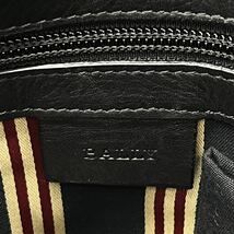 1円〜 極美品 BALLY バリー メンズ ショルダーバッグ メッセンジャー トレスポ レザー 本革 ビジネス A4収納可能 斜め掛け ブラック_画像10