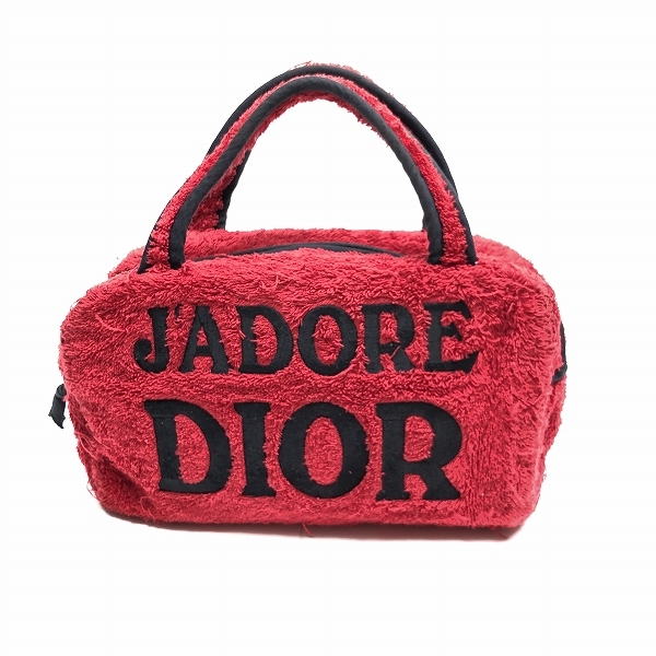 クリスチャンディオール Diorパイル地バッグです バッグ ハンドバッグ