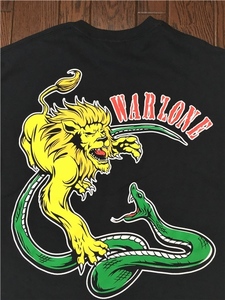 ＷＡＲＺＯＮＥ ウォーゾーン Ｔシャツ Ｍ 黒 ブラック ＮＹＨＣ ニューヨーク ハードコア バンド Ｌｉｏｎ＆Ｓｎａｋｅ