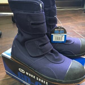  free shipping new goods 24.5cm safety shoes GD-01 navy blue safety shoes size 