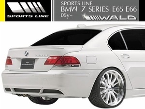 【M's】E65 E66 BMW 740i 750i 750Li 760Li(2005y-2009y)WALD SPORTS LINE ルーフスポイラー／／FRP製 スポーツライン 7シリーズ 後期用